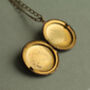 Antique Bird Locket Necklace, thumbnail 2 of 9