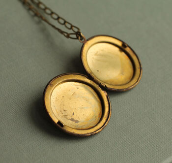 Antique Bird Locket Necklace, 2 of 9