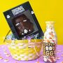 Original Stormtrooper Belgian Chocolate Helmet And Good Egg Sweet Bottle Gift Set, thumbnail 1 of 3