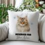 Personalised British Longhair Cat Reserved For Cushion Cover, thumbnail 1 of 2