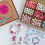 Personalised Unicorn Rainbow Wooden Bead Making Kit, thumbnail 9 of 9