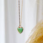 Gemstone Heart Gold Plated Pendant, thumbnail 4 of 8