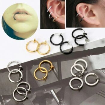 One Pcs Trendy Round Stealth Ear Cuff Clip, 5 of 5