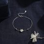 Aurora Crystal Star Bracelet In Sterling Silver, thumbnail 1 of 9
