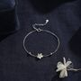 Aurora Crystal Star Bracelet In Sterling Silver, thumbnail 1 of 8