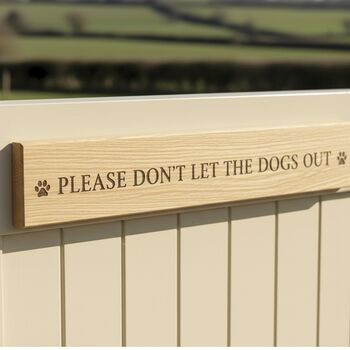 Slim Accoya Engraved Gate Sign Two Sizes, 6 of 6