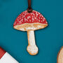 Toadstool Mushroom Hanging Decoration Gift, thumbnail 2 of 4