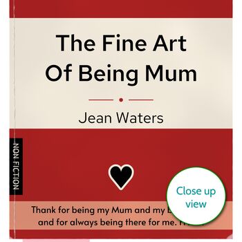 Personalised Book Cover Mum Print Gift For Her, 9 of 12