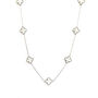 Clover Necklace Silver/White, thumbnail 1 of 3