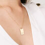 Personalised Rectangle Pendant Necklace, thumbnail 1 of 7