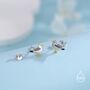 Sterling Silver Tiny Sterling Silver Seagull Bird Stud Earrings, thumbnail 5 of 12