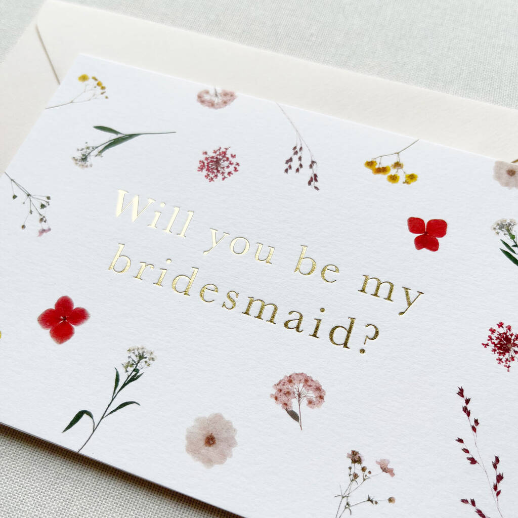 Anna Floral Bridesmaid Card, 1 of 2