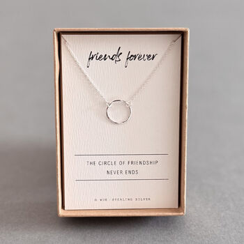 Friends Forever Sterling Silver Necklace, 6 of 6