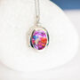 Personalised Pink Turquoise Locket In Sterling Silver, thumbnail 2 of 12