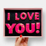 I Love You Letterbox Message Cookies, thumbnail 1 of 9