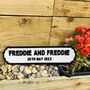 Personalised Civil Ceremony Name Wooden Double Roadsign, thumbnail 7 of 8