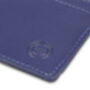 Blue Leather Card Holder With Rfid Protection, thumbnail 4 of 5