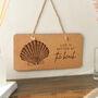 Cork Hanging Sign 'Life Is Better At The Beach' Wall Sign, thumbnail 1 of 2