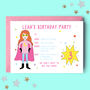 Superhero Girl Children's Party Invitations, thumbnail 1 of 4