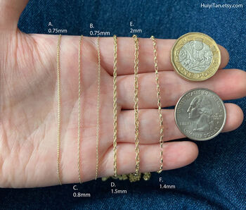 Curb Chain Belcher Chain Rope Chain In 9ct Yellow Gold, 2 of 6
