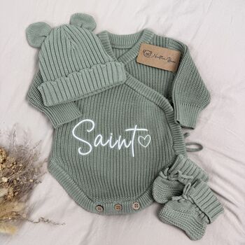 Personalised Baby Coming Home Outfit Gift, 6 of 8