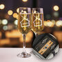 New Home Champagne Flutes And Bottle Butler Gift Set, thumbnail 1 of 6