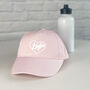 Girls Personalised Cap With Heart, thumbnail 1 of 7