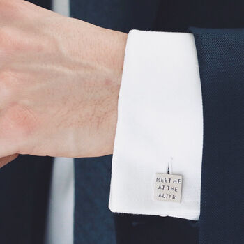 Handmade Sterling Silver Personalised Cufflinks, 9 of 12