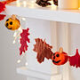 Felt Pumpkin And Leaves Autumn Garland, thumbnail 3 of 4