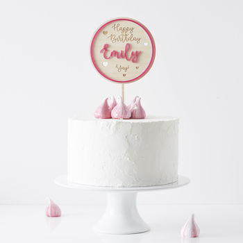 Colour Pop Personalised Birthday Cake Topper, 4 of 9