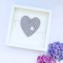 Personalised Heart And Bunting Framed Artwork, thumbnail 2 of 5