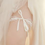 Personalised Tie Wedding Garter Gift For The Bride, thumbnail 1 of 7