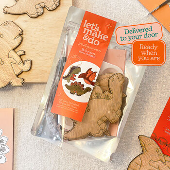Paint Your Own Wooden Dinosaurs Kit, 7 of 8