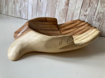 Hands Of Hope Wooden Hands Bowl Decor Handmade Ornament, 4 of 7