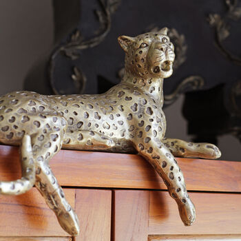 Gold Leopard Shelf Sitter, 4 of 4