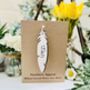 Personalised Feathers Appear Remembrance Card, thumbnail 2 of 4