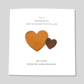 Son Daughter In Law Wedding Anniversary Card, 3 of 4