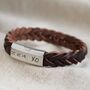 Personalised Men's Thick Woven Leather Bracelet, thumbnail 6 of 12