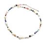 Multi Coloured Gemstone And Pearl Beaded Necklace, thumbnail 6 of 12