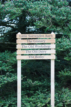 Ladder Direction Oak Sign Post, Up To Eight Tiers, 6 of 10