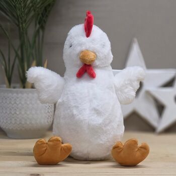 Jen The Plush Sitting Hen Soft Toy, 2 of 3