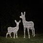 Swinsty Doe And Fawn Dual LED Battery Outdoor Reindeer, thumbnail 2 of 4
