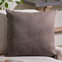Mocha Brown Cotton Scatter Cushion, thumbnail 1 of 3