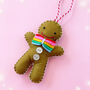 Baby's First Christmas Gingerbread Man Decoration, thumbnail 6 of 10