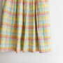 Pastel Check Cotton Midi Skirt, thumbnail 3 of 7