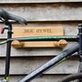 Engraved Oak Bike Storage Rack, thumbnail 1 of 5