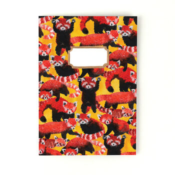 Pack Of Red Pandas Print A5 Notebook, 6 of 9