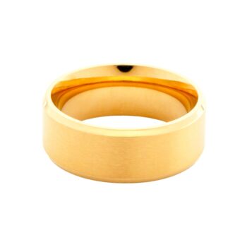 Gold Plated Stainless Steel Band Ring For Men, 8 of 10