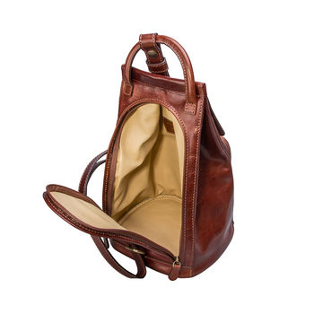 Italian Leather Backpack Handbag. 'The Carli', 8 of 11