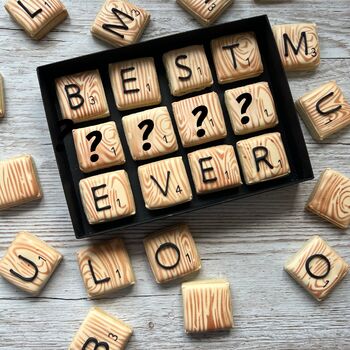 Word Tile Biscuits Valentines Gift For Him Or Her, 7 of 7